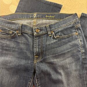 7 For All Mankind Women's Classic Blue Bootcut Jeans